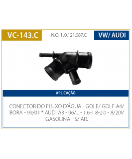 Conexao - Golf A4 - Audi A3 99/00 Bora .../02 1.6/1.8/2.0