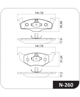 Pastilha Freio Gol Gv / Golf