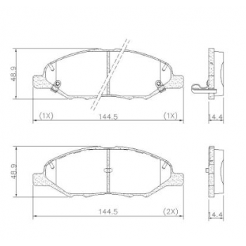 Pastilha Freio Nissan Livina