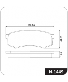 Pastilha Freio  Tras Hilux