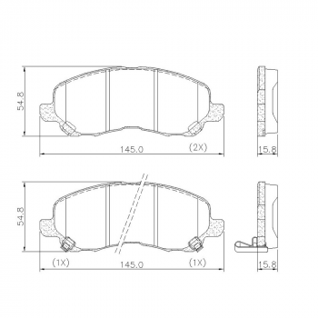 Pastilha Freio  Lancer