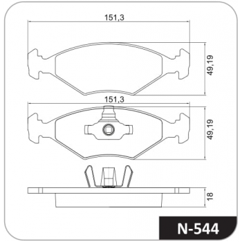 Pastilha - Fiat Fiorino 08-10/ D;teves;
Fiat Uno Mille Economy Way 08-10/ D;teves;