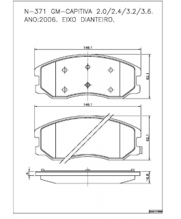 PASTILHA FREIO DIANT CAPTIVA LONAFLEX