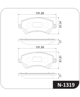 Pastilha Freio Corolla   ( C/ Anti - Ruido )