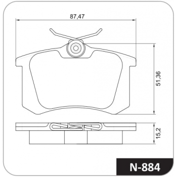 Pastilha - Audi A1 1.0 Tfsi 03-15/ T;girling;
Audi A1 1.4 Tdi 11-14/ T;girling;
Audi A1 1.4 Tfsi 11-11/ T;girling;
Audi