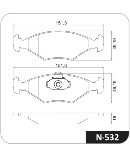 Pastilha - Fiat Palio  1.0 8v Ex Rst, 1.0 8v Ex Rst Century 00/03 D;teves;
Fiat Palio  1.0 Edx, Ed, Elx, Ex, Brasil, Cit