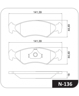 Pastilha Freio Ford Ka