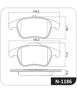 PASTILHA - CITROËN C4 GRAND PICASSO 1.6 16V,1.6 THP, 2.0 16V , HDI 07/ D TEVES  CITROËN C4 LOUNG EXCLUSIVE 1.6 TURBO 13 COBREQ
