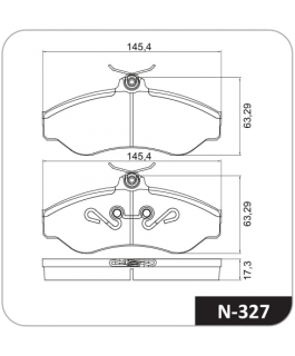 PASTILHA - GM BLAZER 4X2 CAP. 1000KG 95/ D VARGA  GM BLAZER 4X2 CAP. 750KG 95/ D VARGA  GM BLAZER 4X4 CAP. 1000KG 09-05/ COBREQ